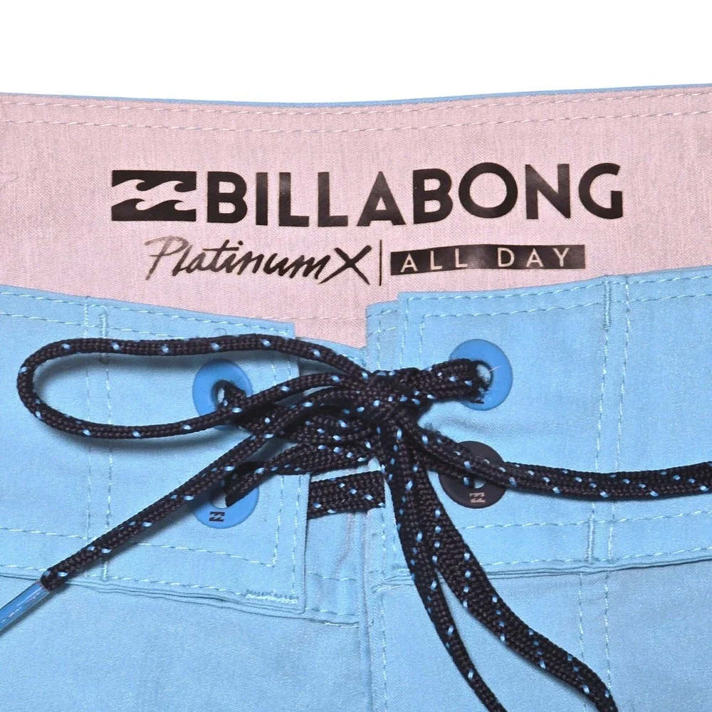 Billabong Platinum‎ X All Day Mens Board Shorts Blue Cargo Pocket Swim Size 36